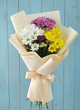 Букет цветов из:  Хризантемы в Большевик