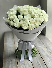 Букет 35 Белых роз в Большевик