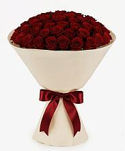Букет 101 Бордовая роза Блэк Бакарра в Большевик