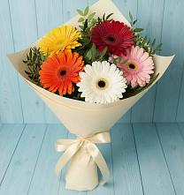 Букет цветов из:  Герберы #REPLACE_PRED# Большевик