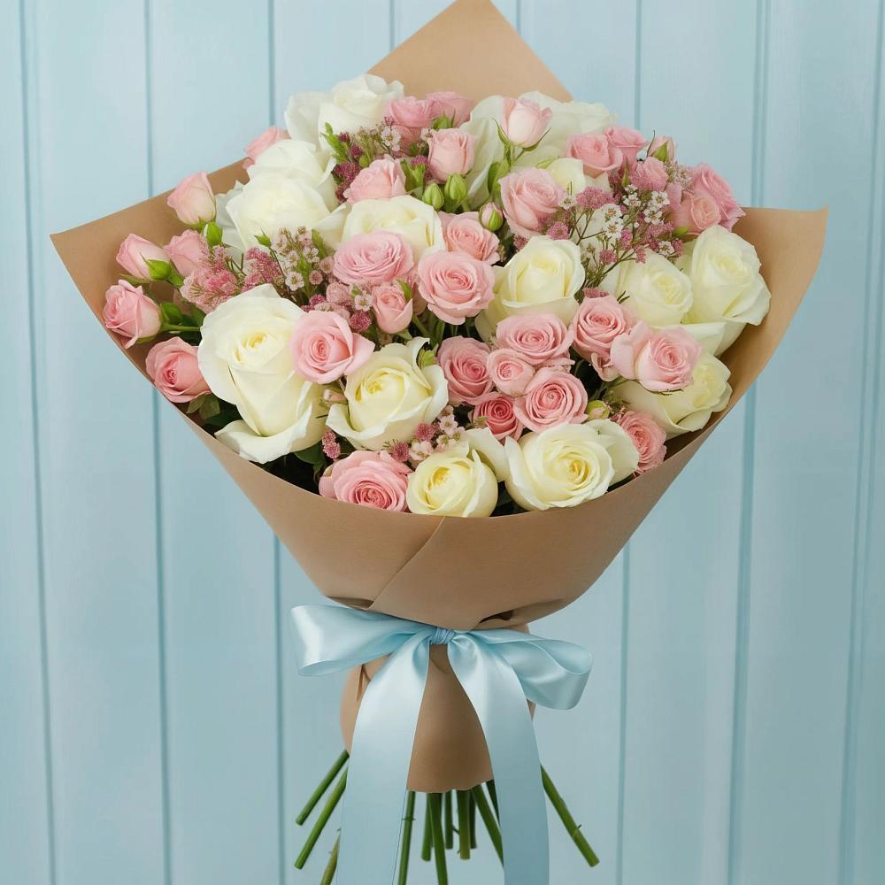 Букет цветов из: Розы в Большевик