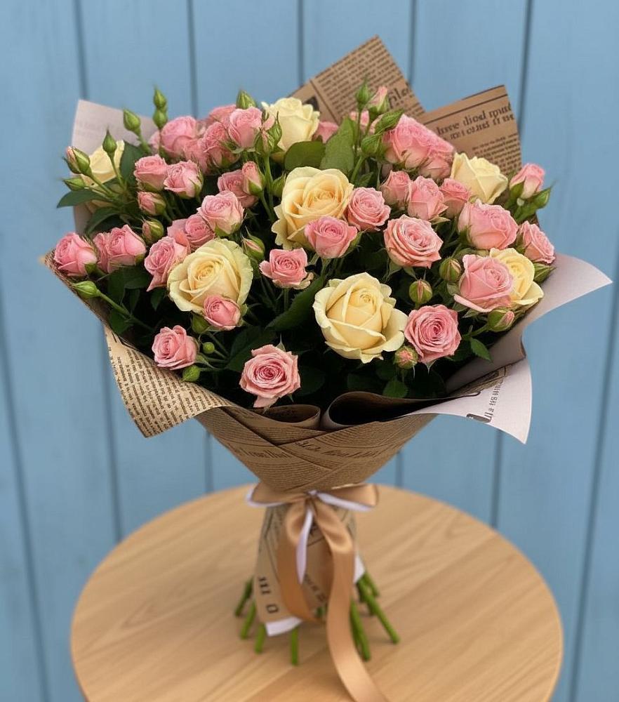 Букет цветов из: Розы в Большевик