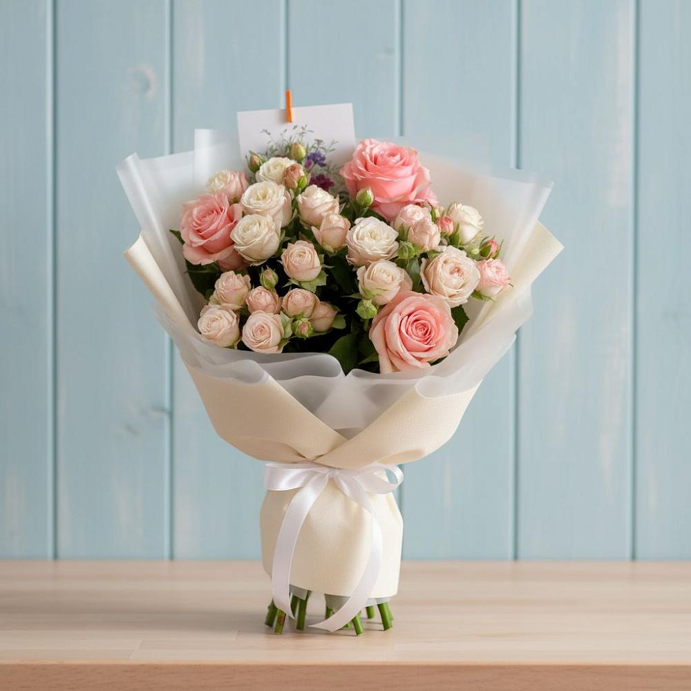 Букет цветов из: Розы в Большевик