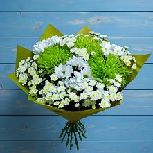 Букет цветов из:  Хризантемы #REPLACE_PRED# Большевик