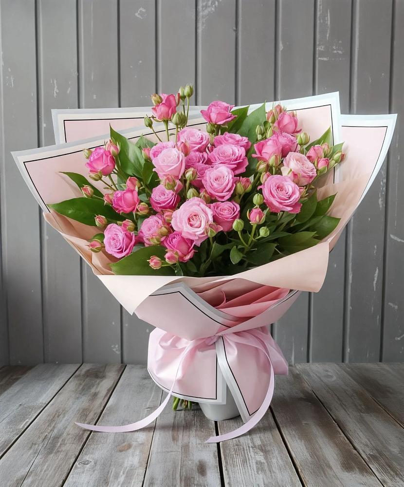 Букет Розовый кустик в Большевик