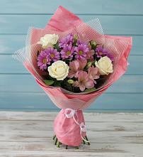 Букет цветов из:  Герберы в Большевик