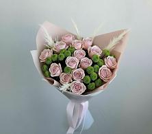 Букет цветов из:  Розы и Хризантемы в Большевик