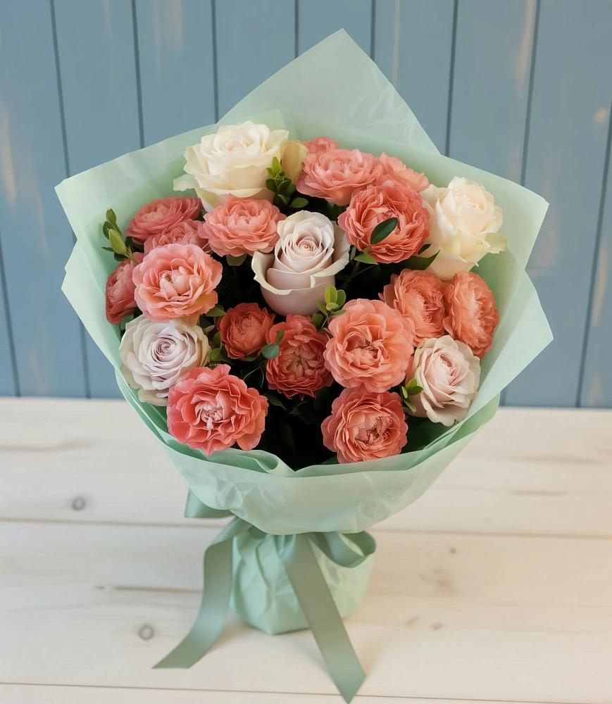 Букет цветов из: Розы в Большевик