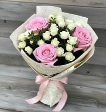 Букет цветов из:  Розы в Большевик