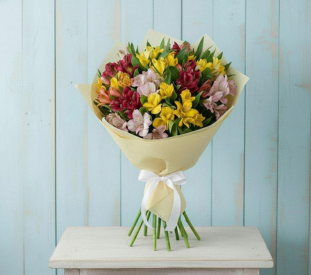 Букет цветов из: Альстромерии в Большевик