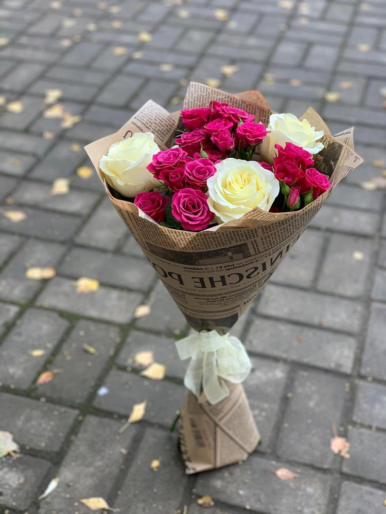 Букет цветов из: Розы в Большевик
