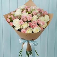Букет цветов из:  Розы в Большевик